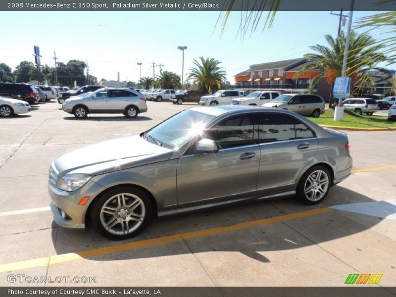 Palladium Silver Metallic / Grey/Black 2008 Mercedes-Benz C 350 Sport