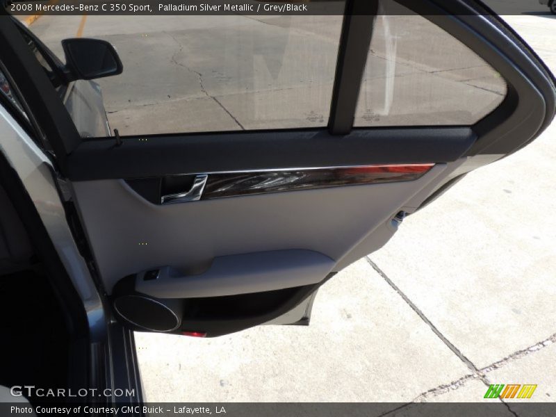 Palladium Silver Metallic / Grey/Black 2008 Mercedes-Benz C 350 Sport