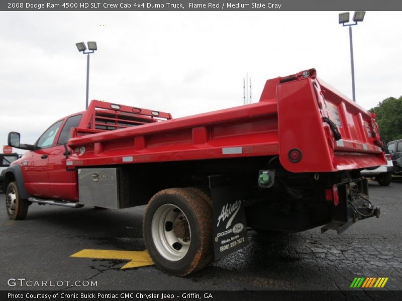 Flame Red / Medium Slate Gray 2008 Dodge Ram 4500 HD SLT Crew Cab 4x4 Dump Truck