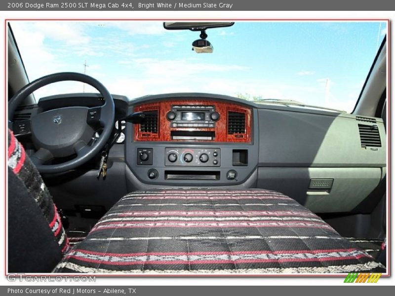Bright White / Medium Slate Gray 2006 Dodge Ram 2500 SLT Mega Cab 4x4