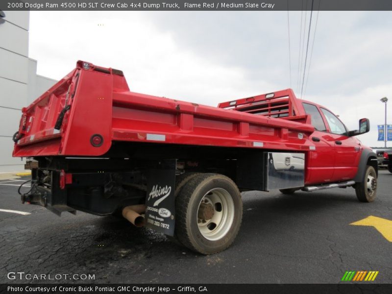 Flame Red / Medium Slate Gray 2008 Dodge Ram 4500 HD SLT Crew Cab 4x4 Dump Truck