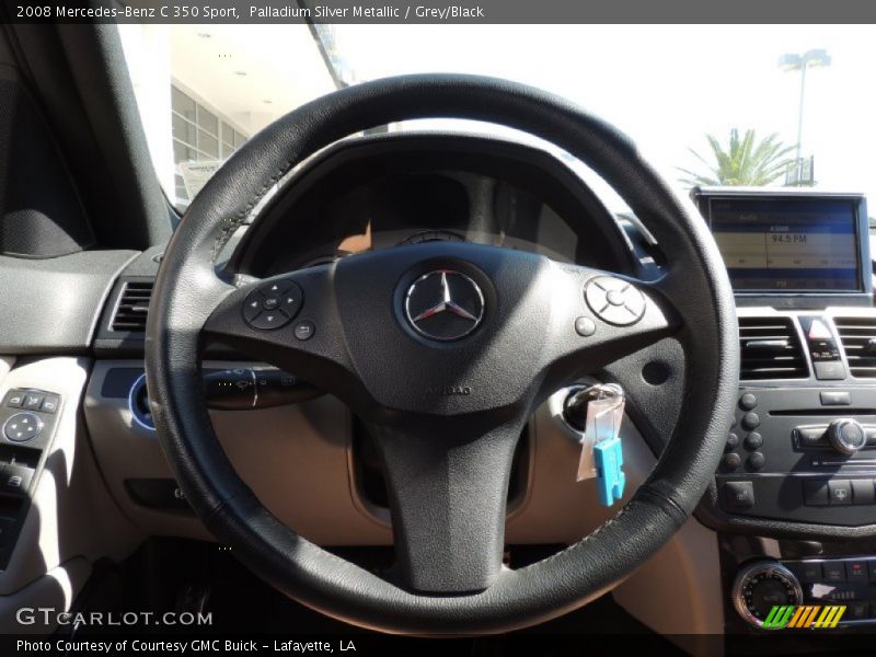 Palladium Silver Metallic / Grey/Black 2008 Mercedes-Benz C 350 Sport