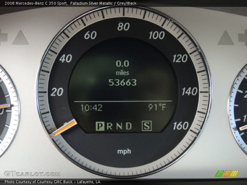 Palladium Silver Metallic / Grey/Black 2008 Mercedes-Benz C 350 Sport