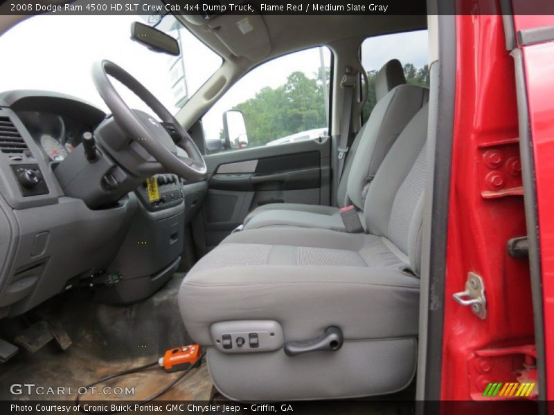 Flame Red / Medium Slate Gray 2008 Dodge Ram 4500 HD SLT Crew Cab 4x4 Dump Truck