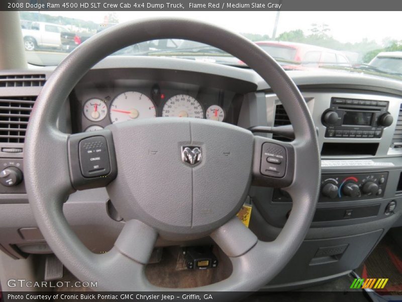  2008 Ram 4500 HD SLT Crew Cab 4x4 Dump Truck Steering Wheel