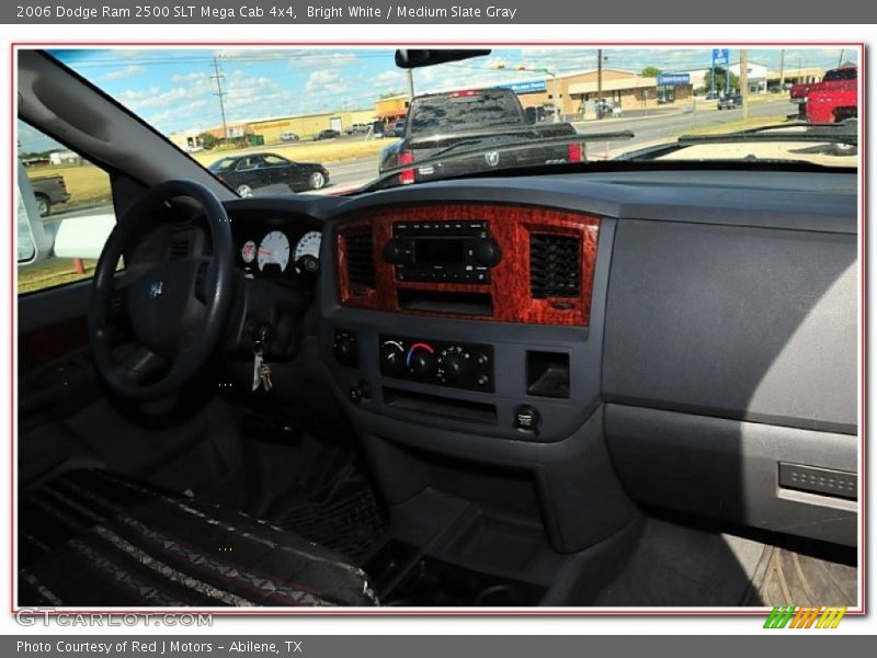 Bright White / Medium Slate Gray 2006 Dodge Ram 2500 SLT Mega Cab 4x4