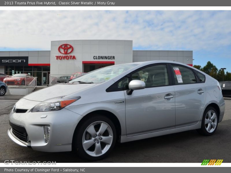Classic Silver Metallic / Misty Gray 2013 Toyota Prius Five Hybrid