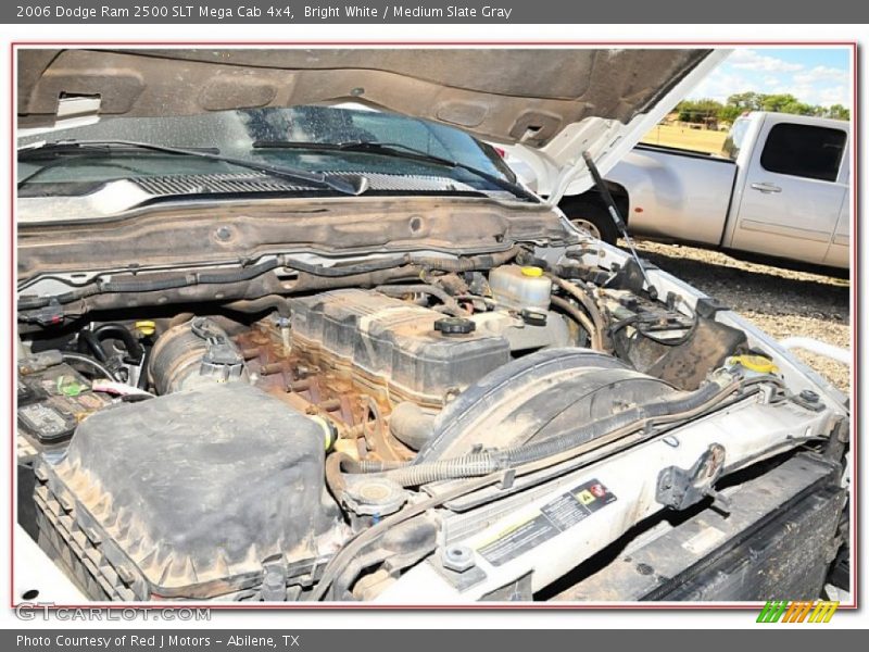 Bright White / Medium Slate Gray 2006 Dodge Ram 2500 SLT Mega Cab 4x4