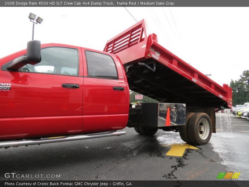 Flame Red / Medium Slate Gray 2008 Dodge Ram 4500 HD SLT Crew Cab 4x4 Dump Truck