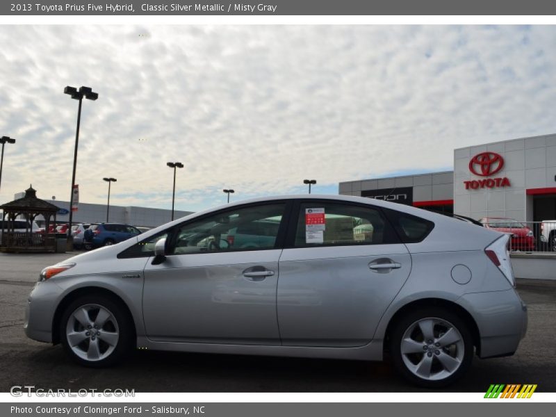 Classic Silver Metallic / Misty Gray 2013 Toyota Prius Five Hybrid