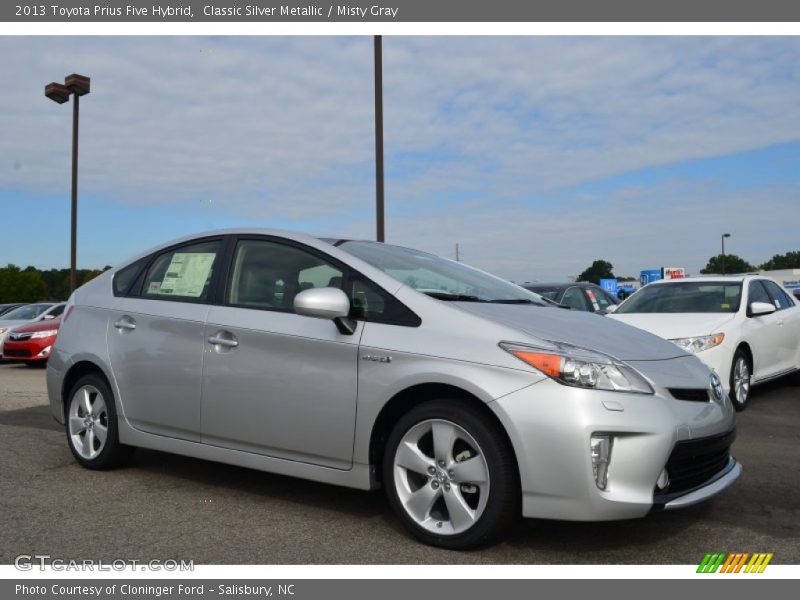 Classic Silver Metallic / Misty Gray 2013 Toyota Prius Five Hybrid