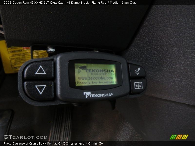 Flame Red / Medium Slate Gray 2008 Dodge Ram 4500 HD SLT Crew Cab 4x4 Dump Truck