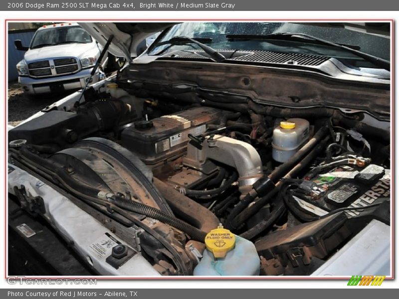Bright White / Medium Slate Gray 2006 Dodge Ram 2500 SLT Mega Cab 4x4
