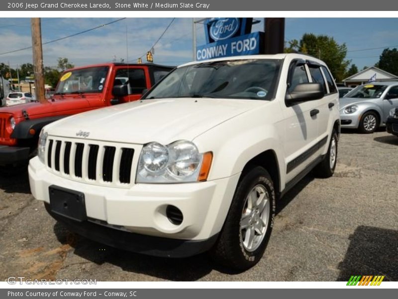 Stone White / Medium Slate Gray 2006 Jeep Grand Cherokee Laredo