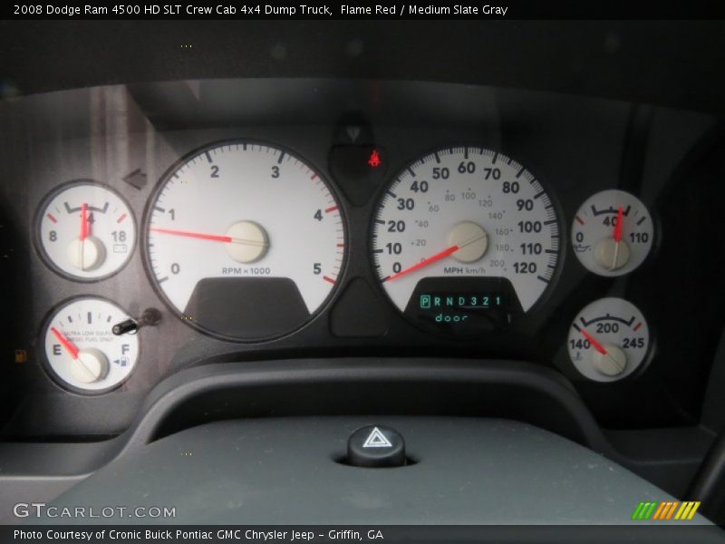 Flame Red / Medium Slate Gray 2008 Dodge Ram 4500 HD SLT Crew Cab 4x4 Dump Truck