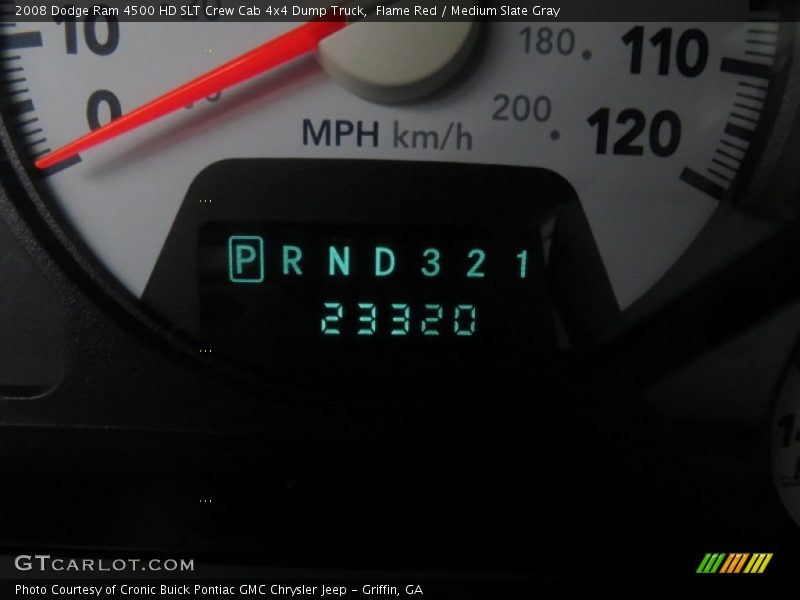 Flame Red / Medium Slate Gray 2008 Dodge Ram 4500 HD SLT Crew Cab 4x4 Dump Truck