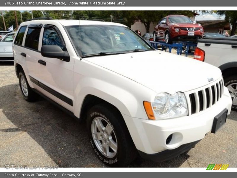Stone White / Medium Slate Gray 2006 Jeep Grand Cherokee Laredo