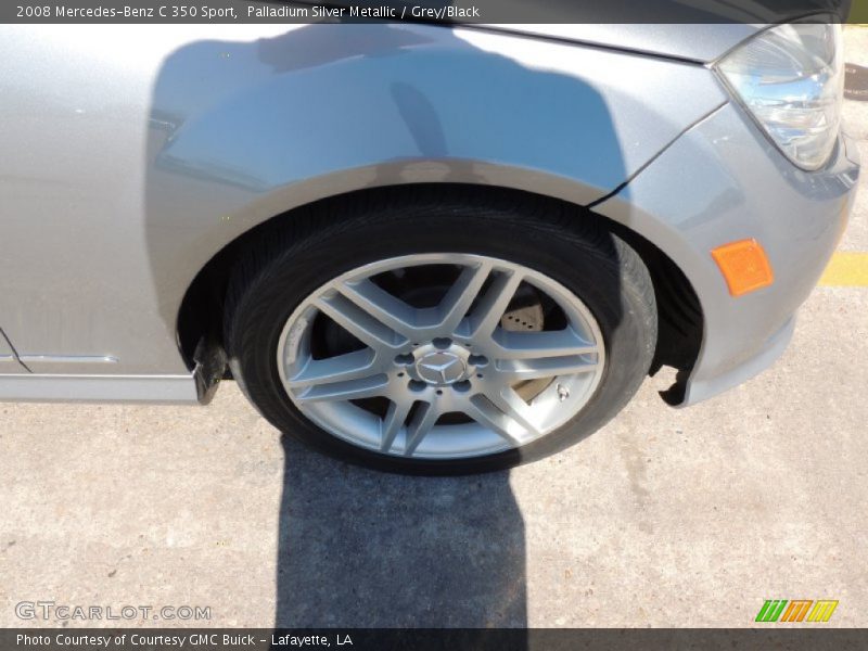 Palladium Silver Metallic / Grey/Black 2008 Mercedes-Benz C 350 Sport