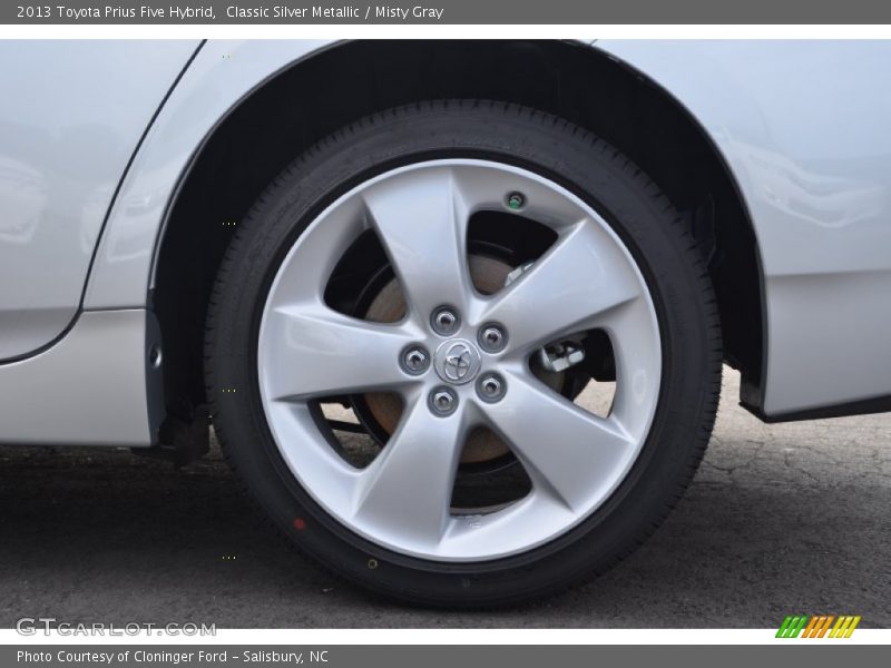 Classic Silver Metallic / Misty Gray 2013 Toyota Prius Five Hybrid