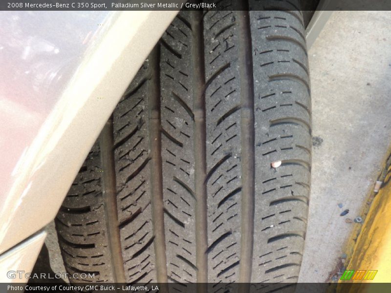 Palladium Silver Metallic / Grey/Black 2008 Mercedes-Benz C 350 Sport