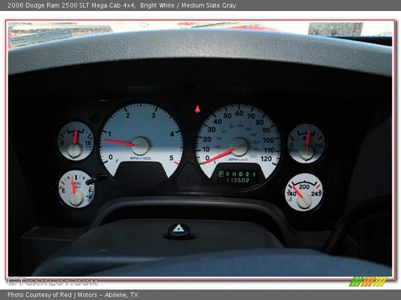 Bright White / Medium Slate Gray 2006 Dodge Ram 2500 SLT Mega Cab 4x4
