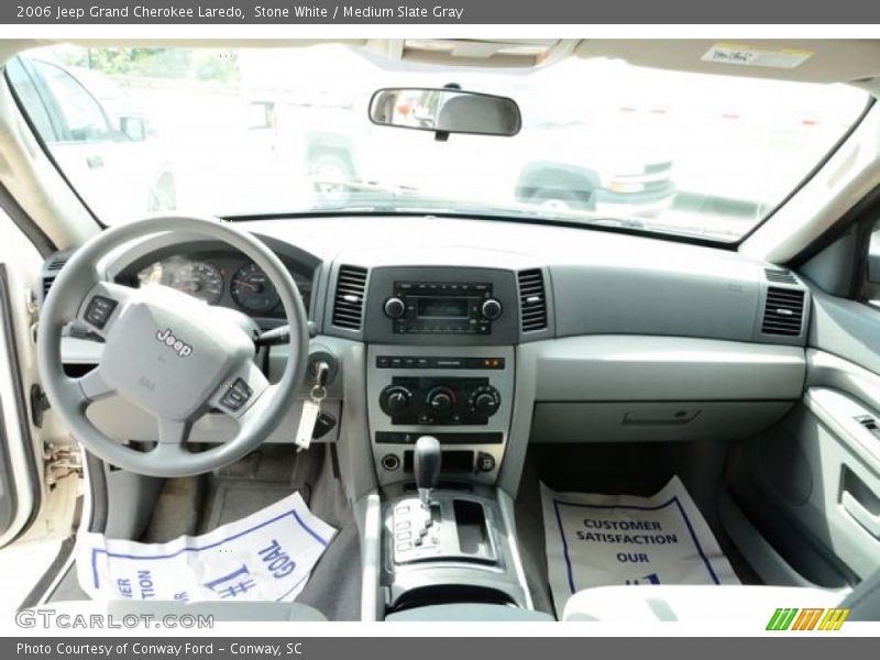 Stone White / Medium Slate Gray 2006 Jeep Grand Cherokee Laredo