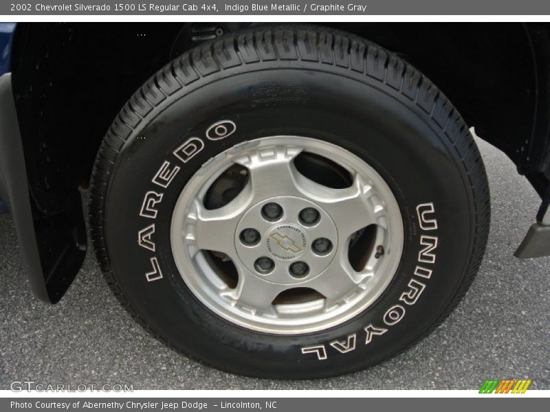 Indigo Blue Metallic / Graphite Gray 2002 Chevrolet Silverado 1500 LS Regular Cab 4x4