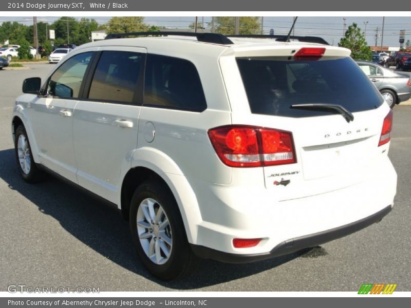 White / Black 2014 Dodge Journey SXT