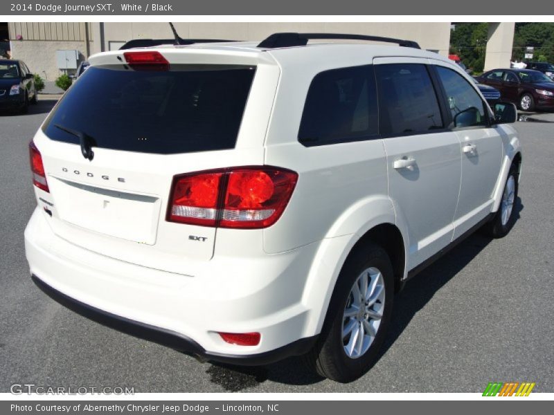 White / Black 2014 Dodge Journey SXT
