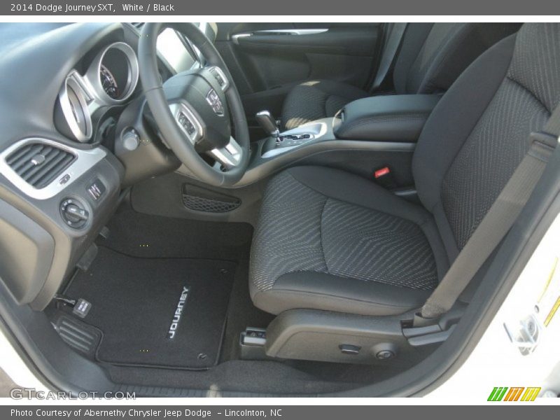 White / Black 2014 Dodge Journey SXT