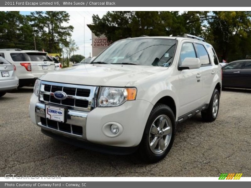 White Suede / Charcoal Black 2011 Ford Escape Limited V6