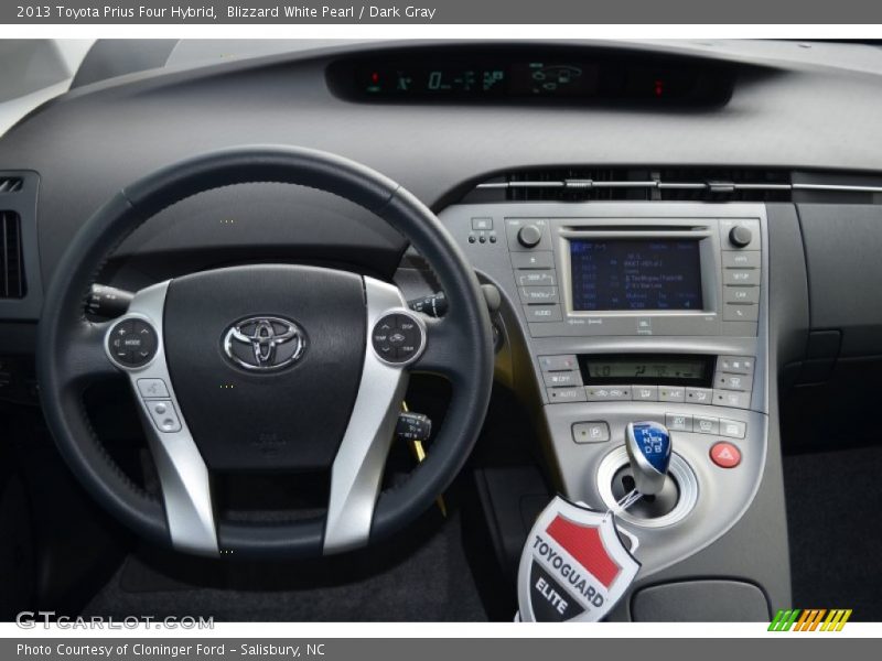 Blizzard White Pearl / Dark Gray 2013 Toyota Prius Four Hybrid