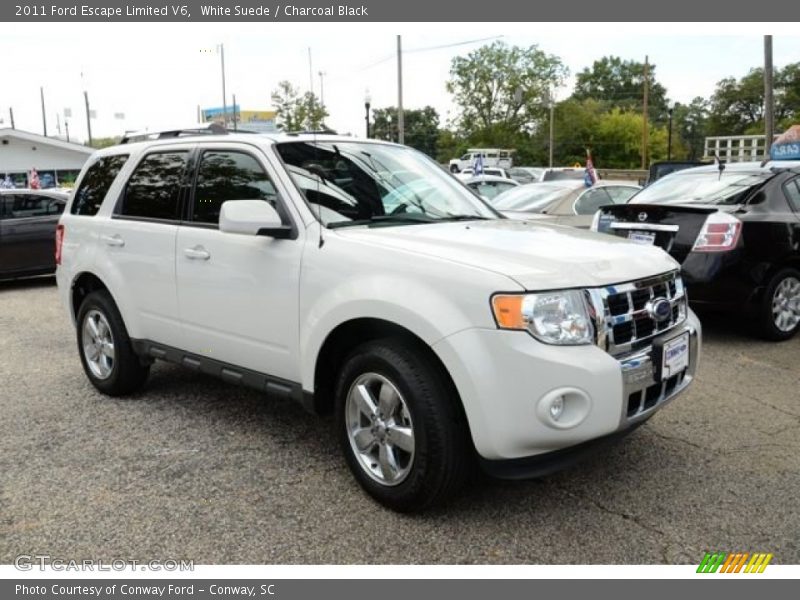 White Suede / Charcoal Black 2011 Ford Escape Limited V6