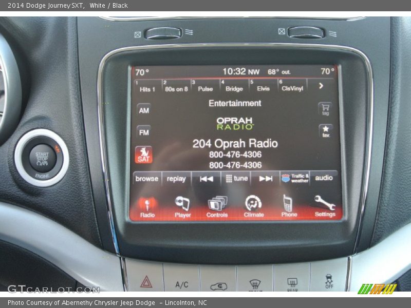 White / Black 2014 Dodge Journey SXT