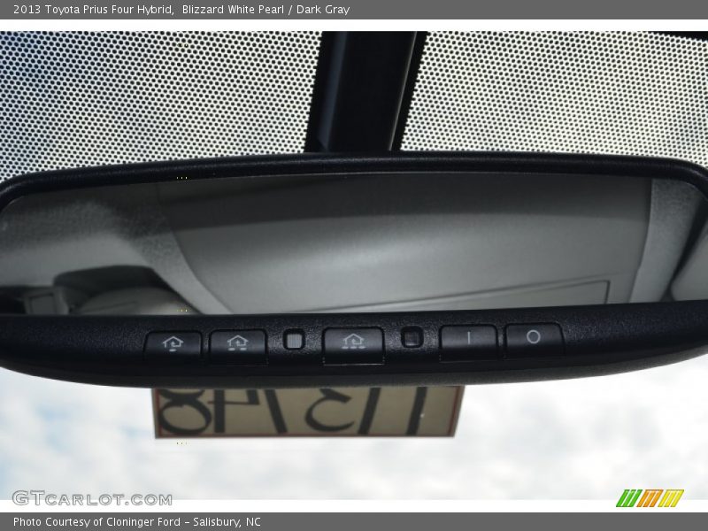 Blizzard White Pearl / Dark Gray 2013 Toyota Prius Four Hybrid