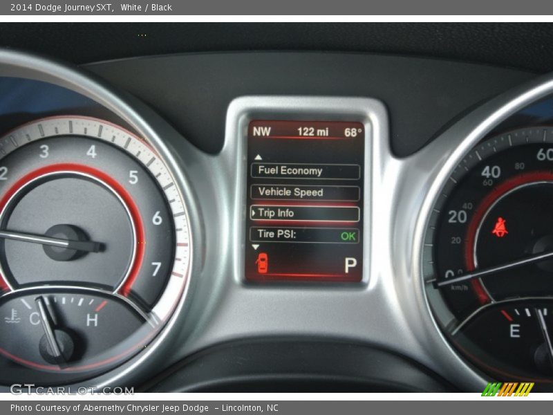 White / Black 2014 Dodge Journey SXT