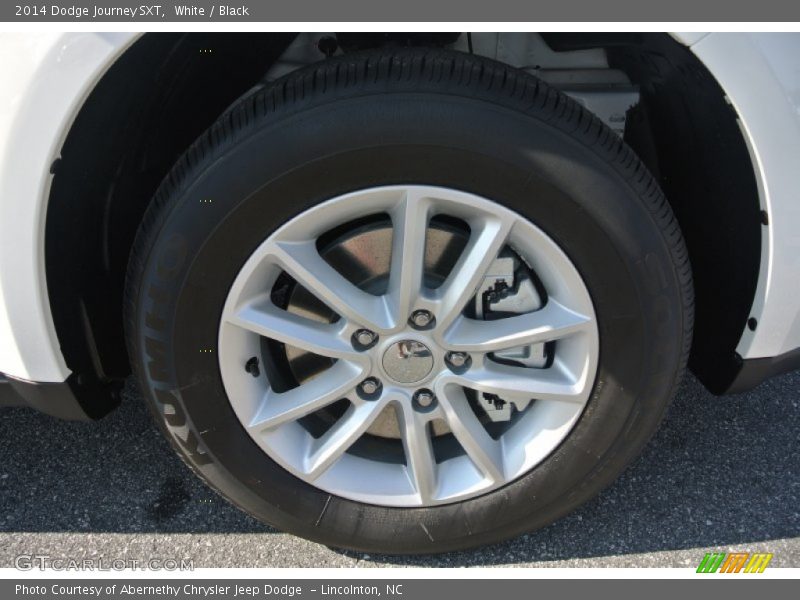 White / Black 2014 Dodge Journey SXT