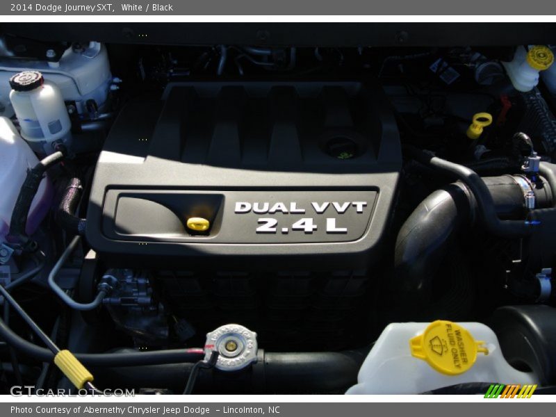 White / Black 2014 Dodge Journey SXT
