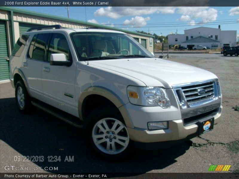 White Suede / Camel 2008 Ford Explorer Eddie Bauer 4x4