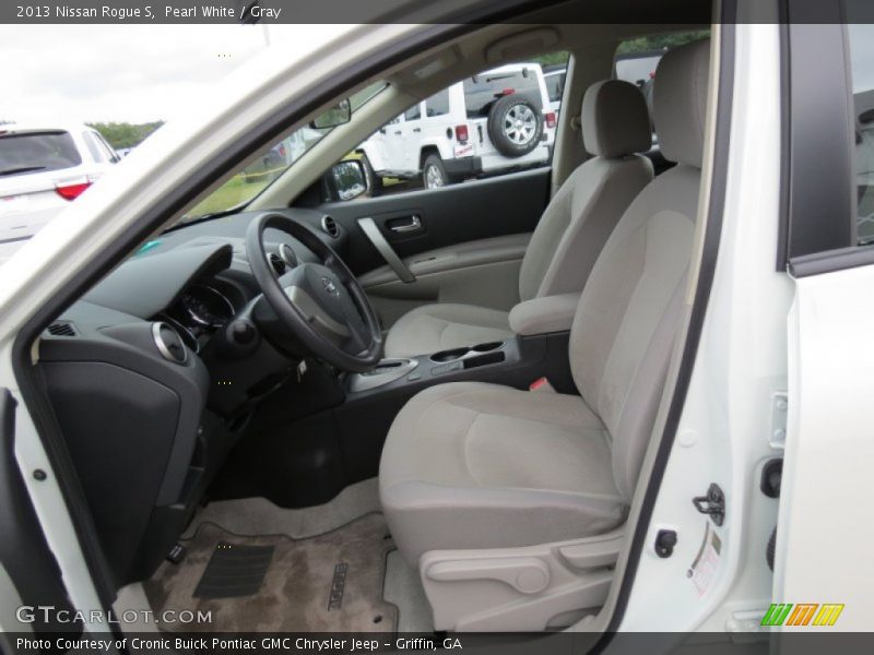 Pearl White / Gray 2013 Nissan Rogue S