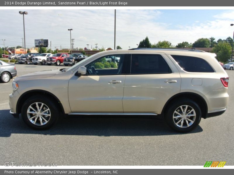 Sandstone Pearl / Black/Light Frost Beige 2014 Dodge Durango Limited