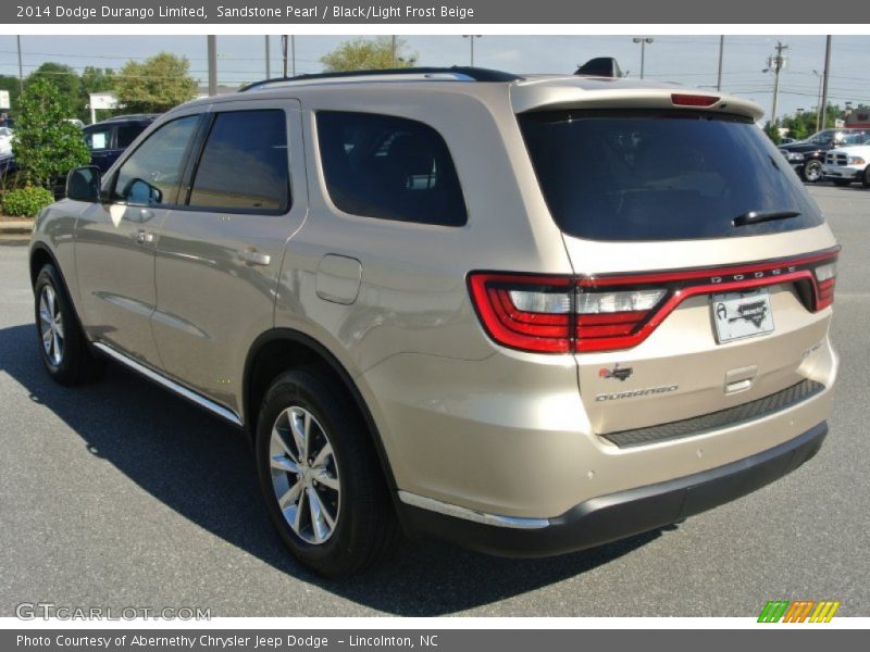 Sandstone Pearl / Black/Light Frost Beige 2014 Dodge Durango Limited