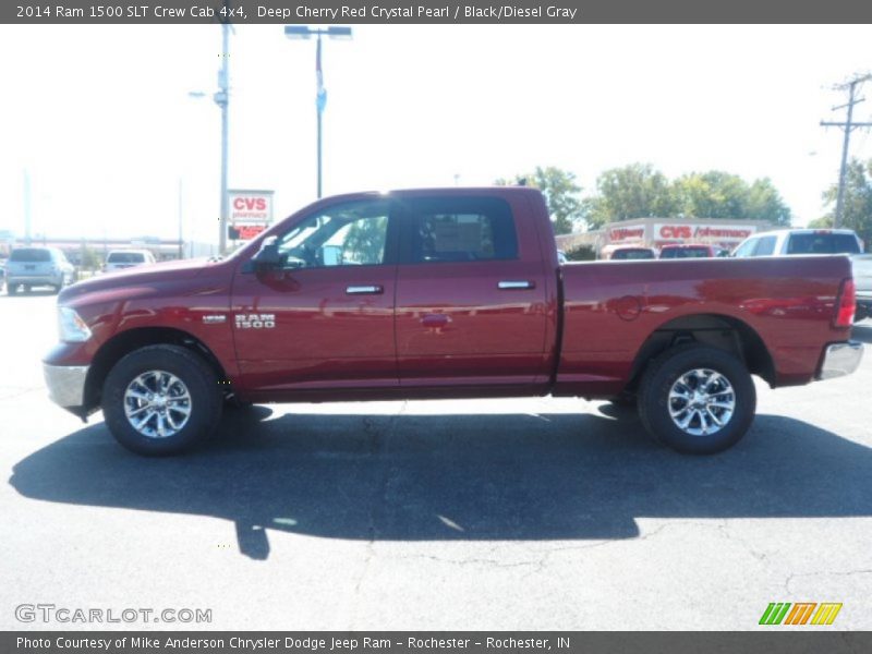 Deep Cherry Red Crystal Pearl / Black/Diesel Gray 2014 Ram 1500 SLT Crew Cab 4x4