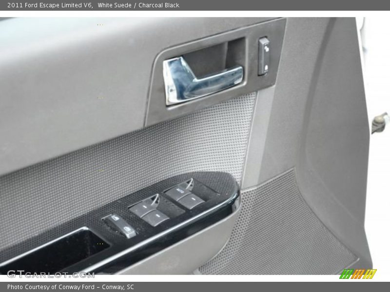 White Suede / Charcoal Black 2011 Ford Escape Limited V6
