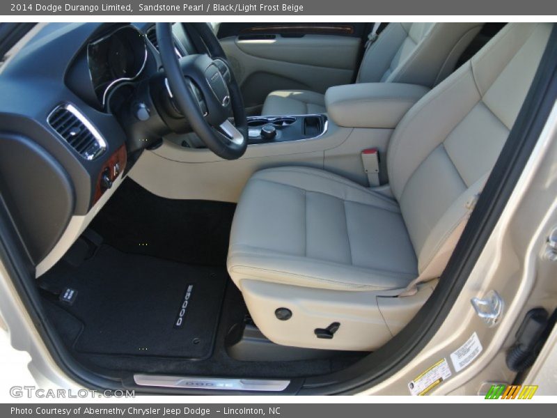 Sandstone Pearl / Black/Light Frost Beige 2014 Dodge Durango Limited