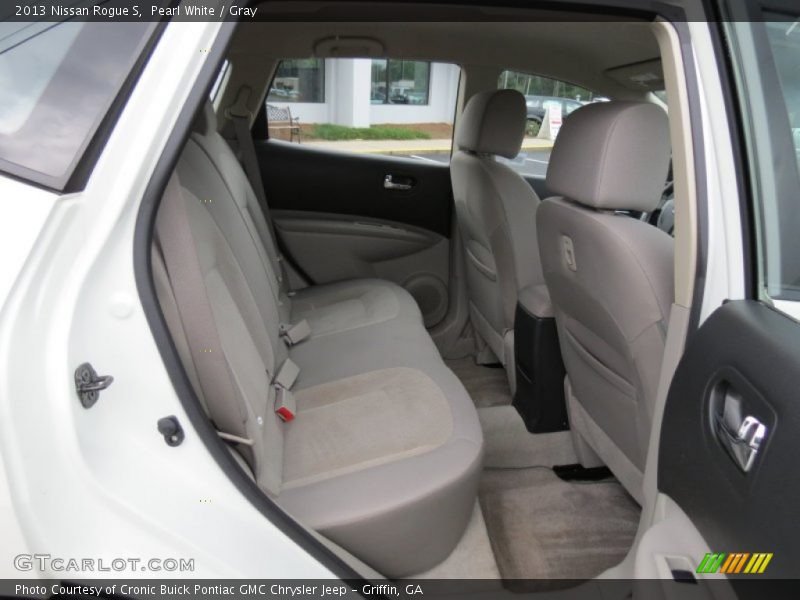 Pearl White / Gray 2013 Nissan Rogue S
