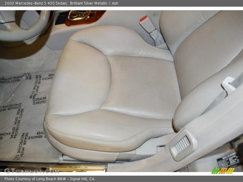 Brilliant Silver Metallic / Ash 2003 Mercedes-Benz S 430 Sedan