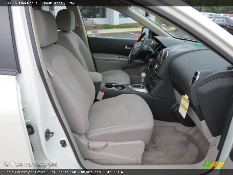 Pearl White / Gray 2013 Nissan Rogue S