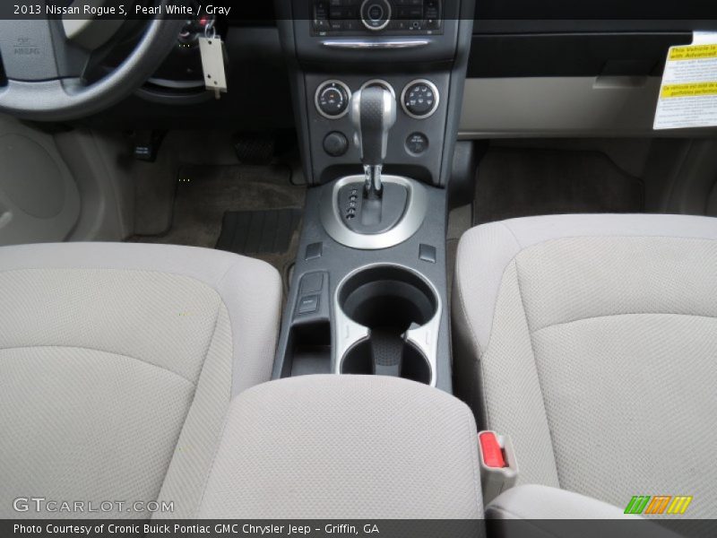 Pearl White / Gray 2013 Nissan Rogue S