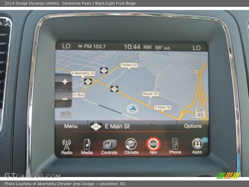 Navigation of 2014 Durango Limited
